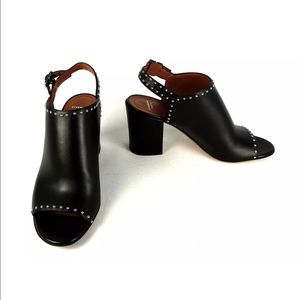 Givenchy leather stud open-toe ankle boot sandal